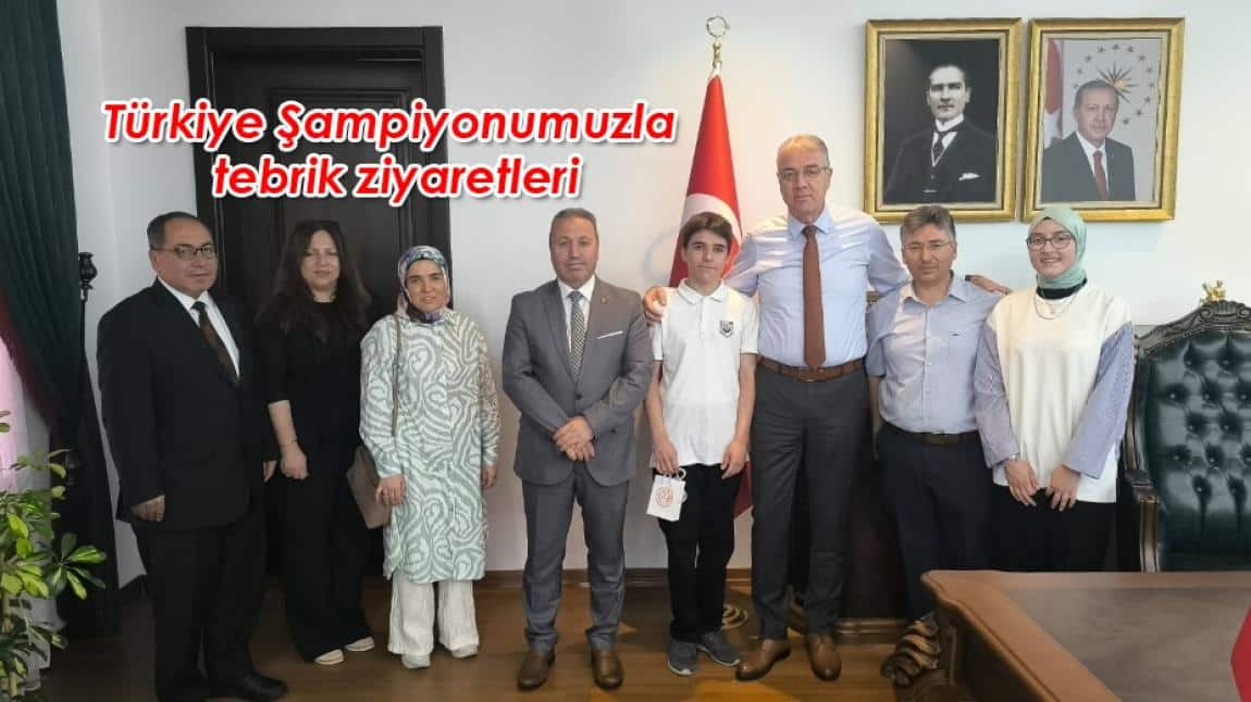 LGS Türkiye Şampiyonu öğrencimizle tebrik ziyaretleri gerçekleştirdik.